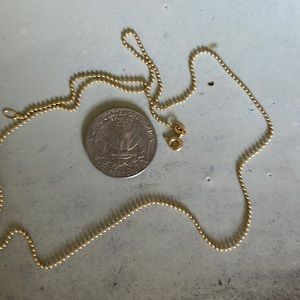 14kt. gold small bead necklace